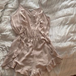 Light Pink ruffle romper!